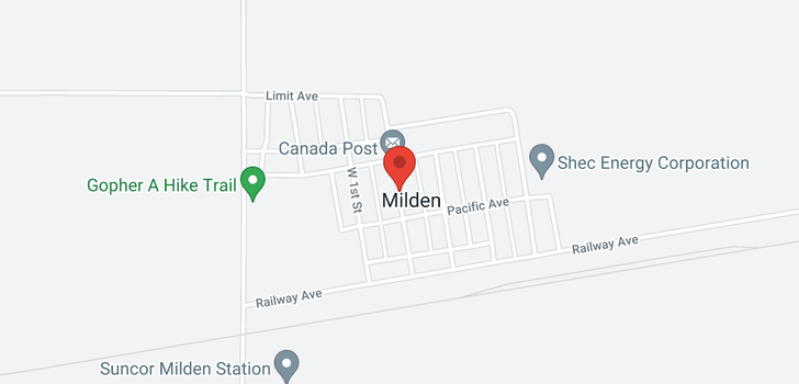 map of RM of Milden Land